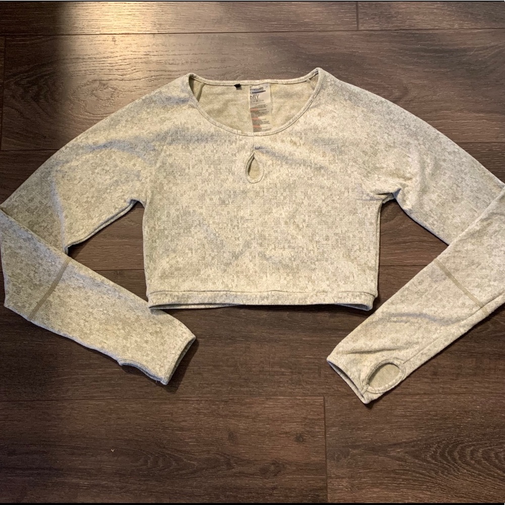 Gymshark Khaki Fluer Top